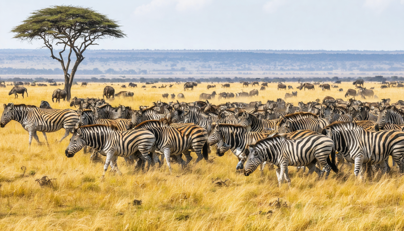 découvrez le calendrier 2025 de la grande migration mois par mois, ainsi que les meilleurs points d’observation dans le serengeti et le masai mara. préparez votre safari et vivez l’un des plus grands spectacles de la nature en afrique de l’est !