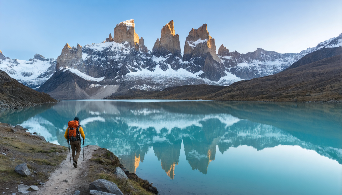 découvrez les plus beaux treks d’amérique du sud : explorez les paysages majestueux du torres del paine, les sommets enneigés de la cordillère blanche et le splendide massif du fitz roy. vivez l'aventure ultime en pleine nature !