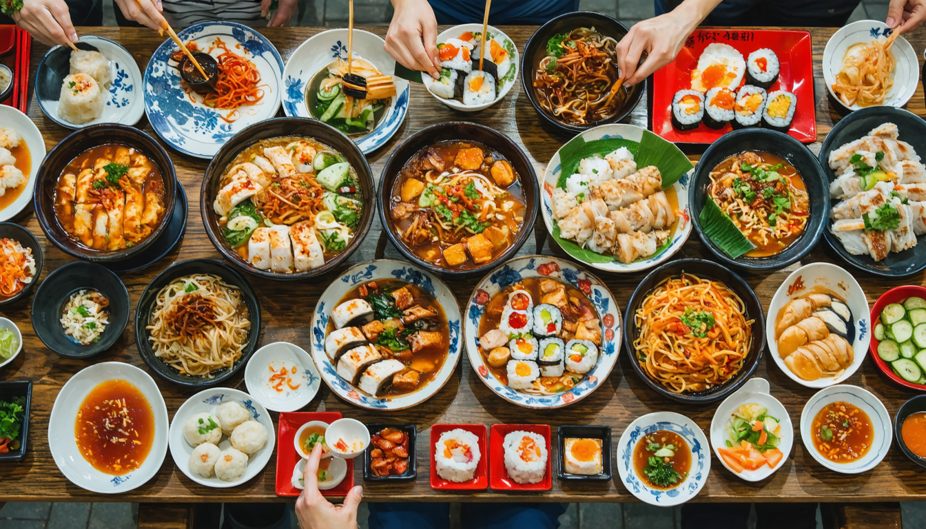 découvrez 25 spécialités incontournables de la street-food asiatique à travers les villes phares comme bangkok, taipei, osaka et hanoï. suivez notre guide pour savoir où déguster ces délices locaux et vivre une expérience culinaire authentique lors de votre prochain voyage.