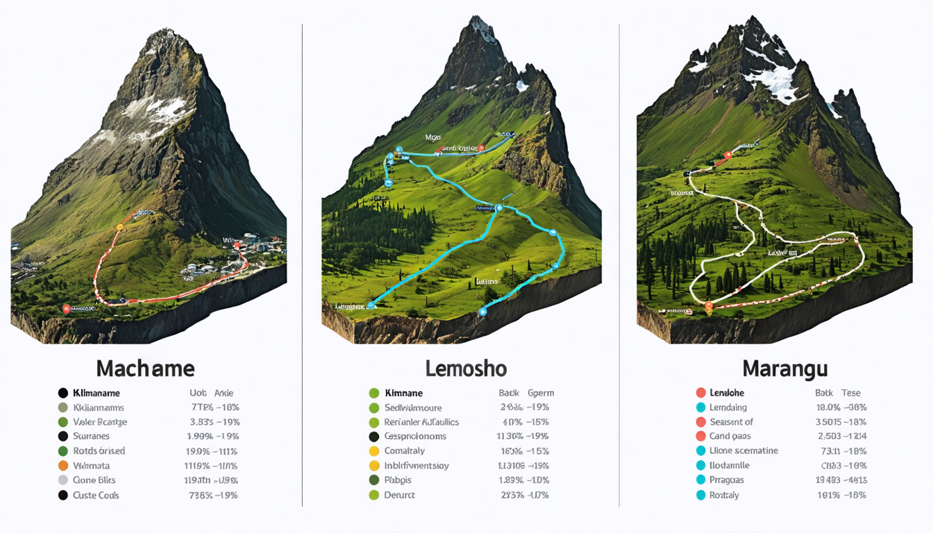 découvrez un guide complet pour choisir votre trek au kilimandjaro : comparaison détaillée des routes machame, lemosho et marangu, conseils sur la meilleure saison pour partir et estimation du budget nécessaire.