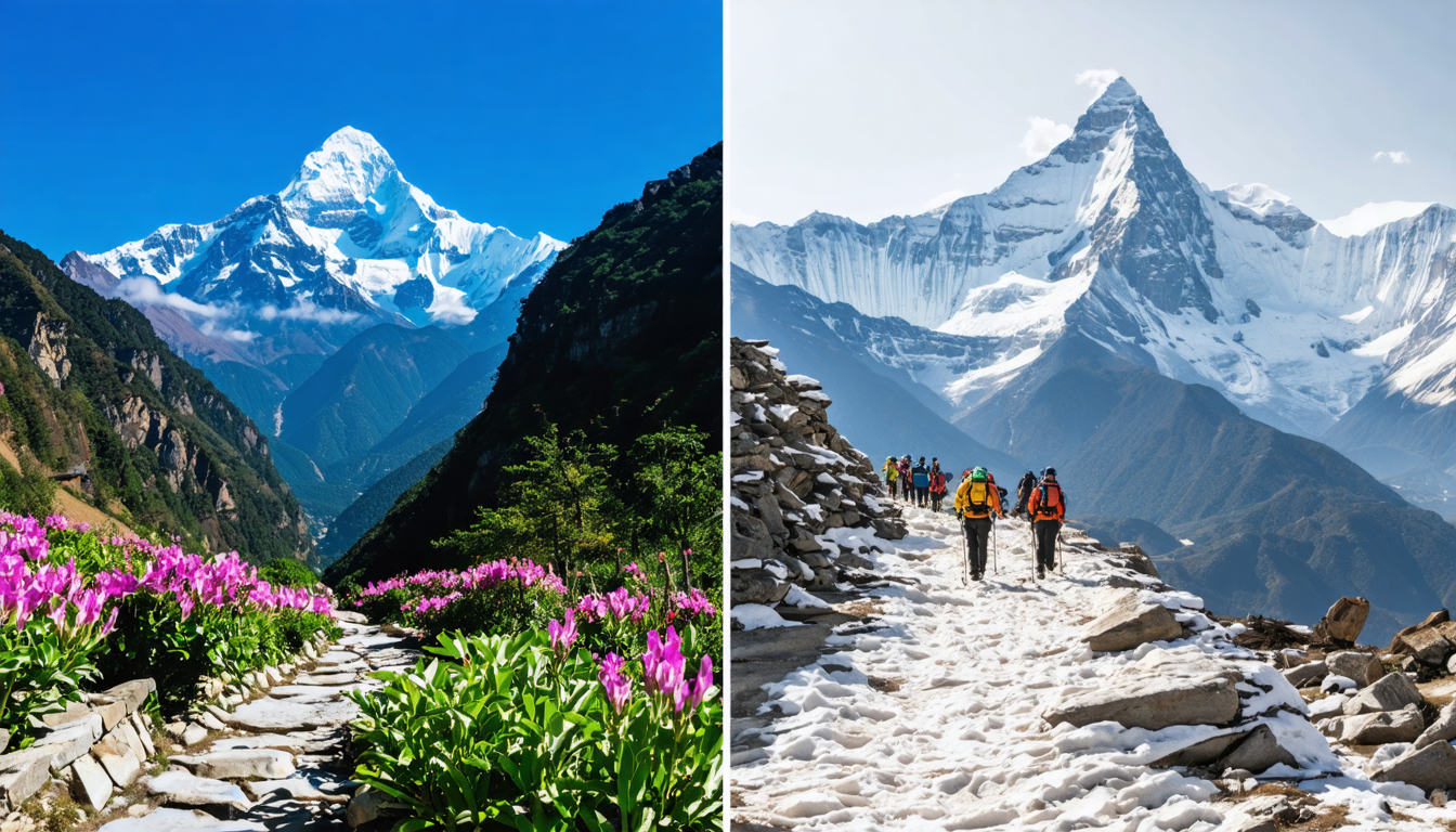 découvrez le comparatif entre le trek des annapurnas et l’everest base camp dans l’himalaya : meilleures saisons, démarches pour les permis, estimation du budget et conseils pratiques pour préparer votre aventure.