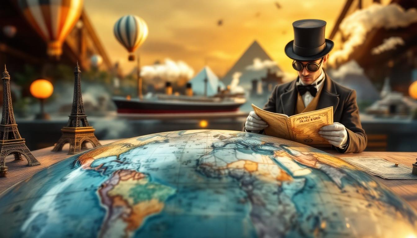 découvrez 'le tour du monde', une œuvre innovante de jules verne qui révolutionne la littérature d'aventure avec des récits captivants et visionnaires.