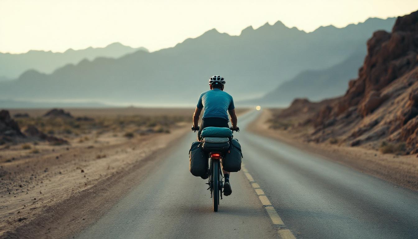 découvrez l'incroyable périple à vélo de maxime rey, 28 ans, qui a parcouru 57 000 km à travers 52 pays. une aventure passionnante et addictive qui raconte son amour pour le voyage et la liberté.