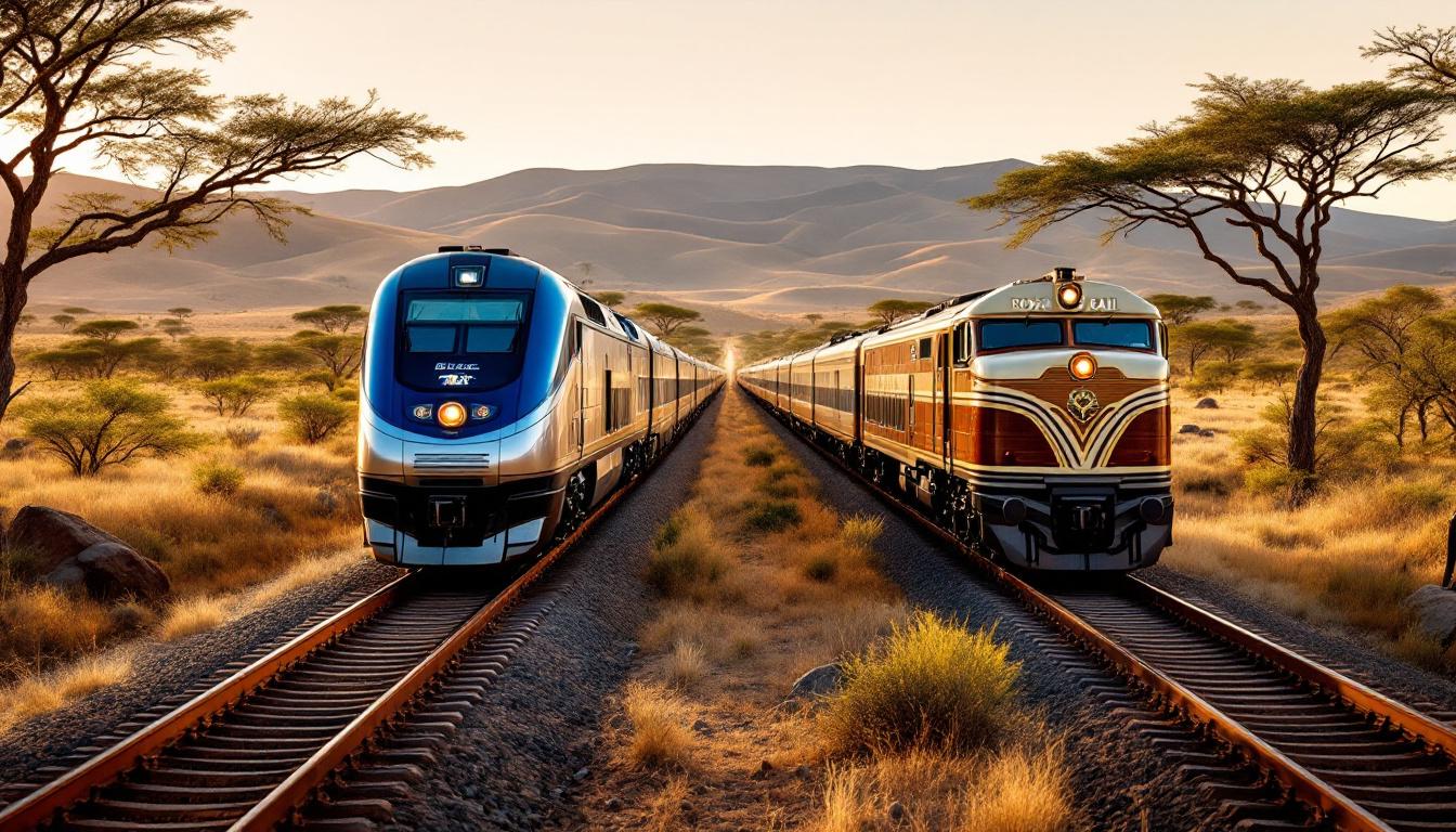 découvrez les trains de légende en afrique australe en 2025 : une comparaison détaillée entre le luxueux blue train et le prestigieux rovos rail pour vous aider à choisir l'expérience ferroviaire parfaite.