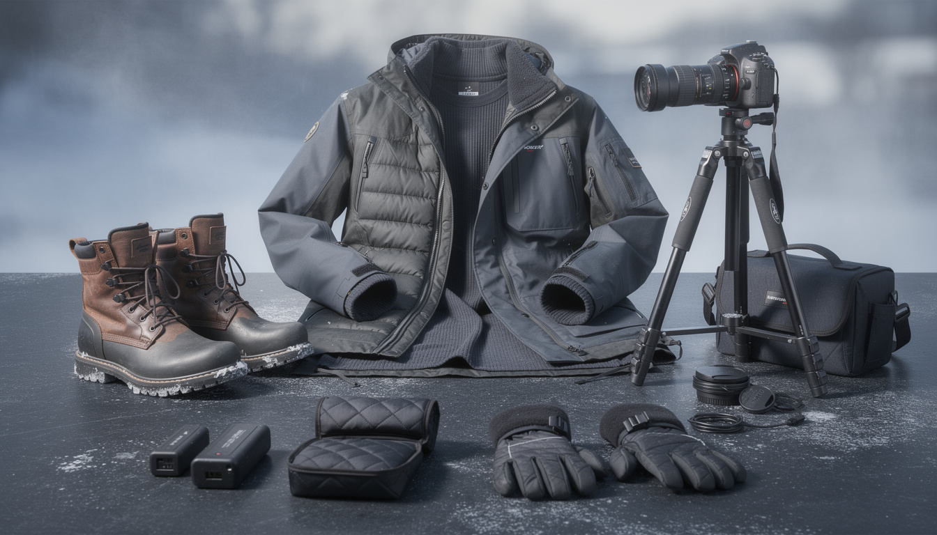 découvrez notre équipement grand froid : couches thermiques, bottes isolantes, gants adaptés, matériel photo résistant et solutions de gestion des batteries efficaces jusqu'à -20 °c pour affronter les températures extrêmes.