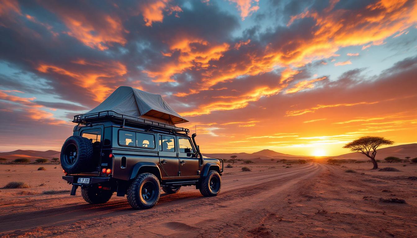 découvrez un itinéraire de 10 à 14 jours pour un road trip inoubliable en namibie, entre les dunes majestueuses, le désert du namib et le parc national d'etosha.
