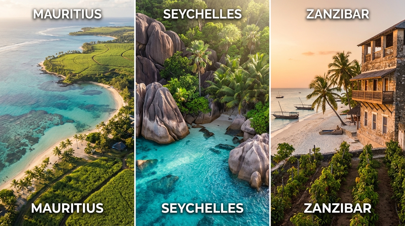 découvrez les îles de l’océan indien : maurice, seychelles ou zanzibar. comparez-les selon votre profil pour choisir la destination idéale pour vos prochaines vacances.
