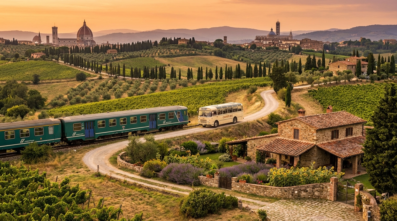 découvrez la toscane sans voiture : explorez florence, sienne et le val d’orcia en train et bus, tout en séjournant dans des agritourismes authentiques pour une expérience locale unique.