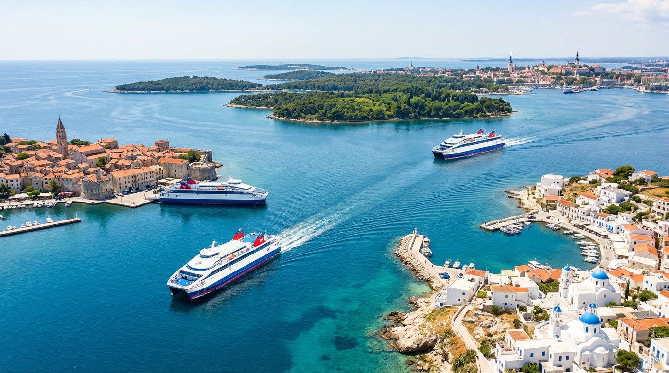 découvrez notre comparateur d'îles et mini-croisières en ferry à travers l'europe (grèce, croatie, baltique). optimisez vos liaisons pour des voyages plus rapides et économiques entre les plus belles destinations insulaires.